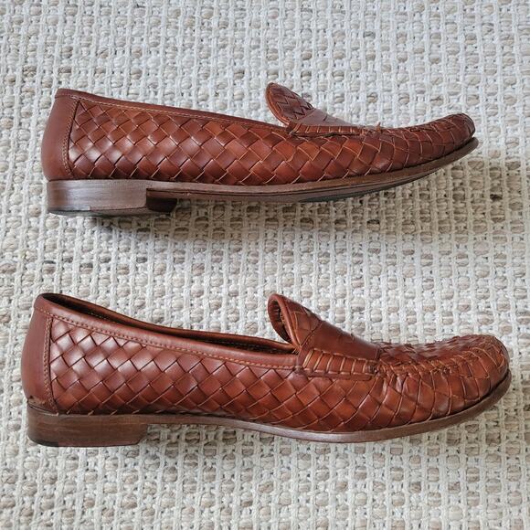 Allen Edmonds Sarasota Brown Leather Woven Loafer Men\'s Size 10 D Allen Edmonds Portofino Woven Loafer (Men) | Nordstrom main image 4